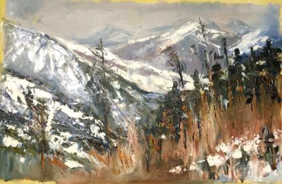 Живопись: Горный пейзаж