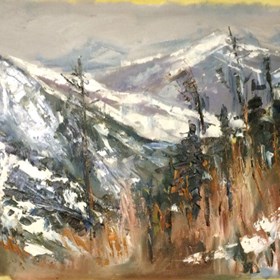 Живопись: Горный пейзаж